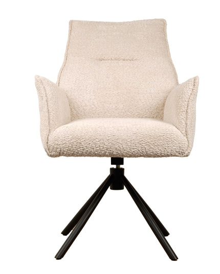Nora Drehstuhl – Beige – Chenille