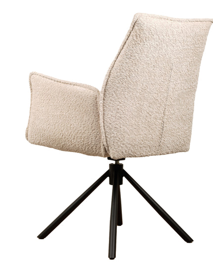Nora Drehstuhl – Beige – Chenille