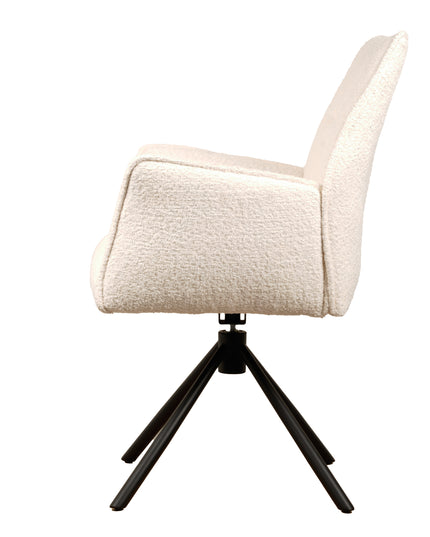 Nora Drehstuhl – Creme – Chenille