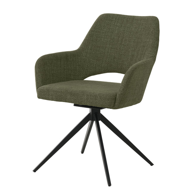 Chaise de salle à manger Nova - Tissage vert