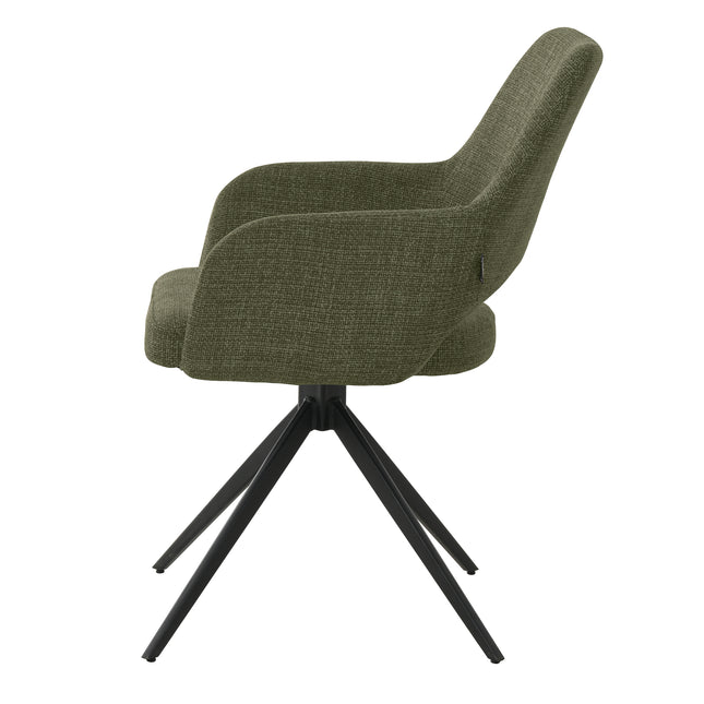 Chaise de salle à manger Nova - Tissage vert