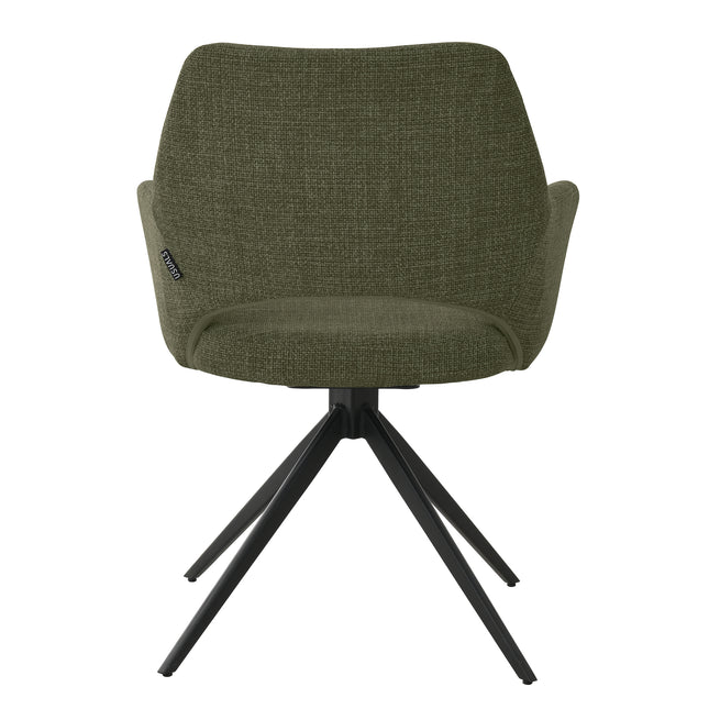 Chaise de salle à manger Nova - Tissage vert