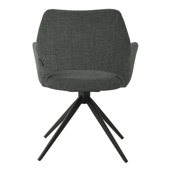 Chaise de salle à manger Nova - Tissage Anthracite