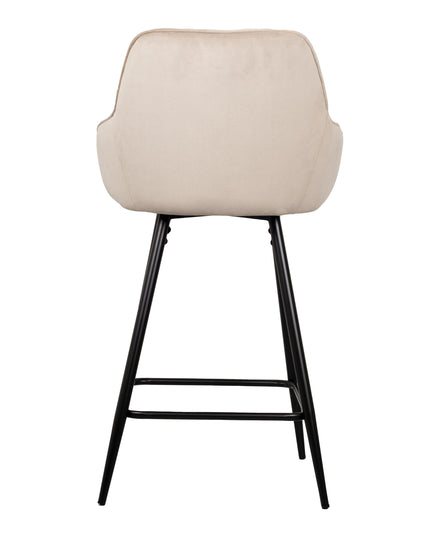 Tabouret de Bar Rose - Velours Beige