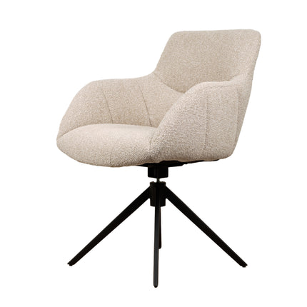 Chaise pivotante Sola - Beige - Tissage