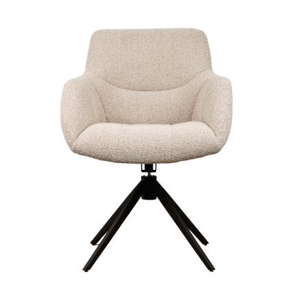Chaise pivotante Sola - Beige - Tissage