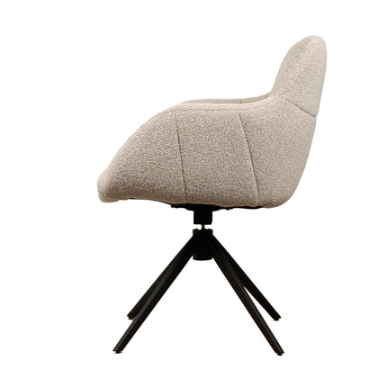 Chaise pivotante Sola - Beige - Tissage