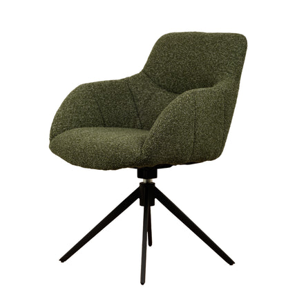 Chaise pivotante Sola - Vert - Tissage