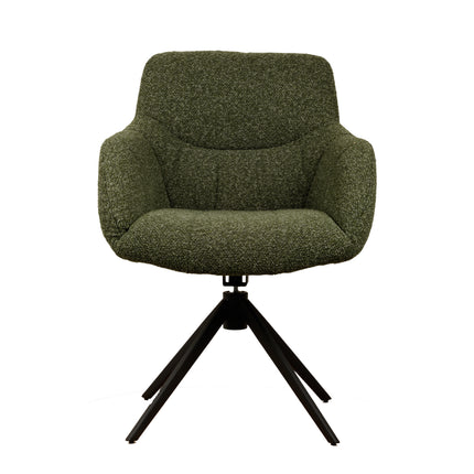 Chaise pivotante Sola - Vert - Tissage