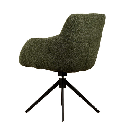 Chaise pivotante Sola - Vert - Tissage