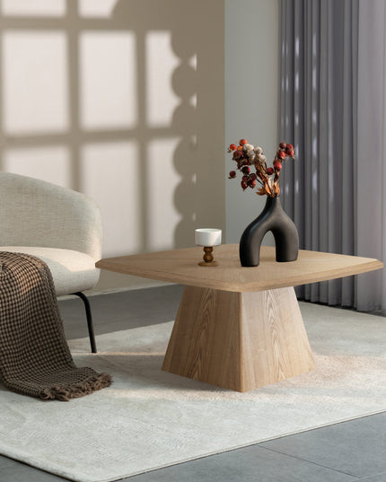 Table basse Stan - Placage Bois Naturel