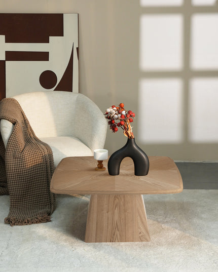 Table basse Stan - Placage Bois Naturel