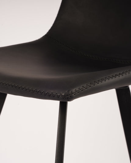 Tabouret de Bar Amsterdam - Noir - Cuir PU