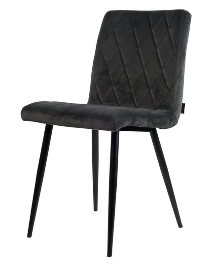 Anny Dining Chair - Grau - Velours