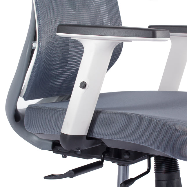 Chaise de Bureau Ergonomique ERGO-1 - Gris/Blanc