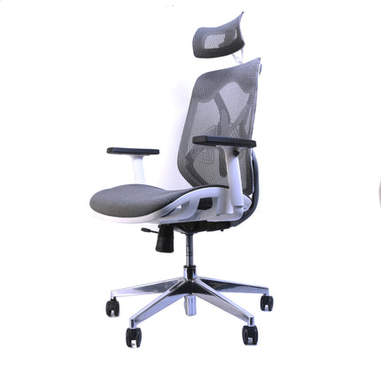 Ergonomische Bureaustoel ERGO-2 - Grijs/Wit