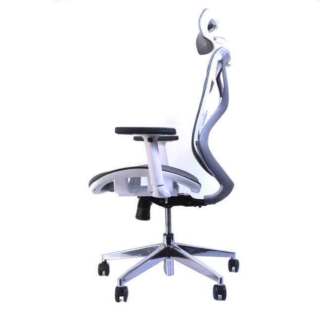 Ergonomischer Bürostuhl ERGO-2 - Grau/Weiß
