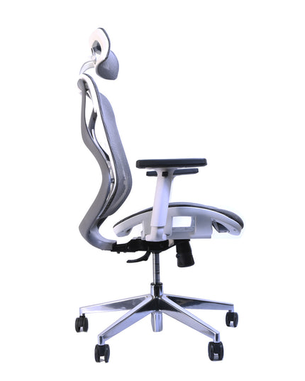 Chaise de Bureau Ergonomique ERGO-2 - Gris/Blanc