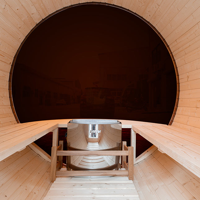 Sauna Tonneau - Panorama | Convient pour 6 personnes